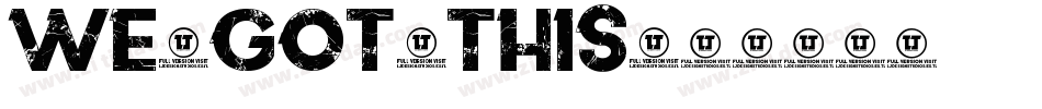 We got this字体转换